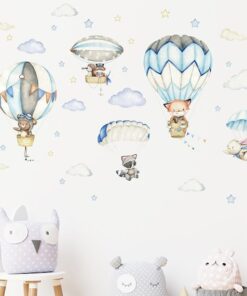 Stickers Chambre Bébé - Renard Montgolfière Stickers Chambre Bébé - Renard Montgolfière