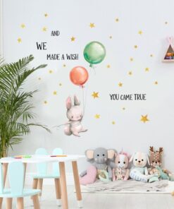 Alternative view of Stickers Lapins Étoiles