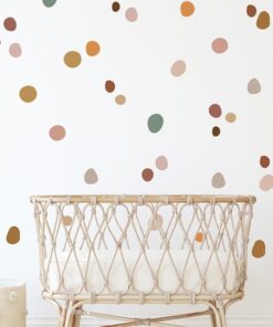 Stickers Chambre Bébé - Ronds Multicolores