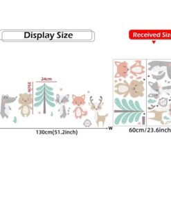 Stickers Chambre Bébé - Animaux de la Forêt Pastel Stickers Chambre Bébé - Animaux de la Forêt Pastel