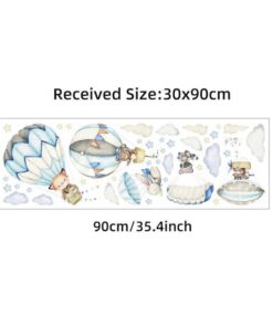 Stickers Chambre Bébé - Renard Montgolfière Stickers Chambre Bébé - Renard Montgolfière