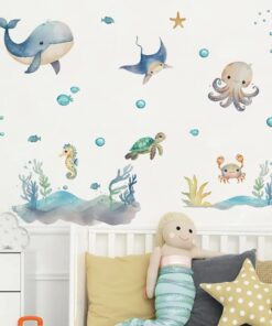 Stickers Chambre Bébé - Animaux de l'Océan Stickers Chambre Bébé - Animaux de l'Océan