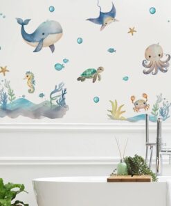 Stickers Chambre Bébé - Animaux de l'Océan Stickers Chambre Bébé - Animaux de l'Océan