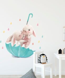 Alternative view of Stickers Fenêtres Lapin