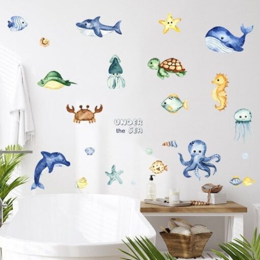 Stickers Chambre Bébé - Animaux de l'Océan