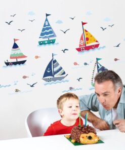Stickers Chambre Bébé - Voiliers Stickers Chambre Bébé - Voiliers