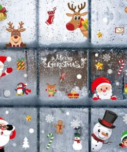 Stickers Vitre Noël - Décoration Père Noel Stickers Vitre Noël - Décoration Père Noel