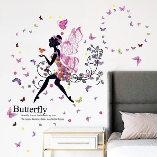 Stickers Chambre Fille - Princesse Papillons
