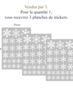 Stickers Noel - Flocons de Neige Stickers Noel - Flocons de Neige
