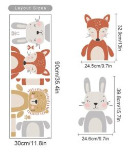 Stickers Chambre Bébé - Animaux Savane Pois Stickers Chambre Bébé - Animaux Savane Pois