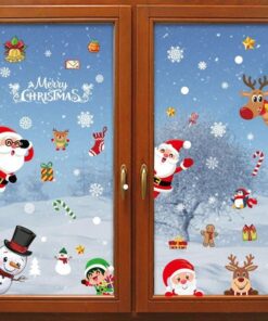 Stickers Vitre Noël - Décoration Père Noel Stickers Vitre Noël - Décoration Père Noel