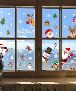 Stickers Vitre Noël - Décoration Père Noel Stickers Vitre Noël - Décoration Père Noel