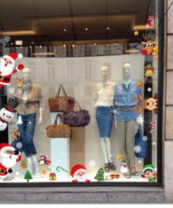 Stickers Vitre Noël - Décoration Père Noel Stickers Vitre Noël - Décoration Père Noel