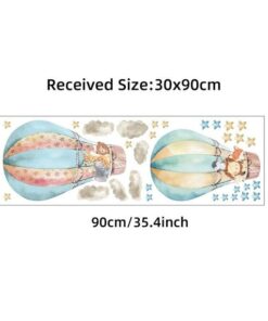 Stickers Chambre Garçon - Montgolfières étoiles Stickers Chambre Garçon - Montgolfières étoiles