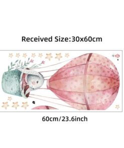 Stickers Muraux Lapin Montgolfière Stickers Muraux Lapin Montgolfière