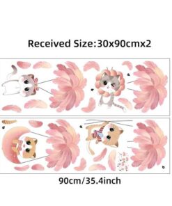 Stickers Chambre Bébé - Chats Parachute Stickers Chambre Bébé - Chats Parachute