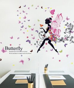 Stickers Chambre Fille - Princesse Papillons