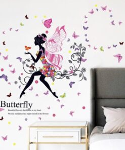 Stickers Chambre Fille - Princesse Papillons