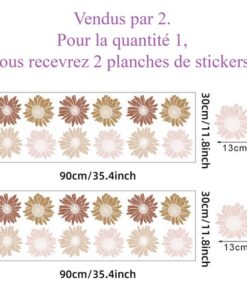 Stickers Chambre Fille - Grandes Fleurs Stickers Chambre Fille - Grandes Fleurs