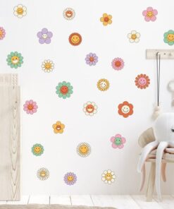 Alternative view of Stickers Chambre Fille - Fleurs Colorées