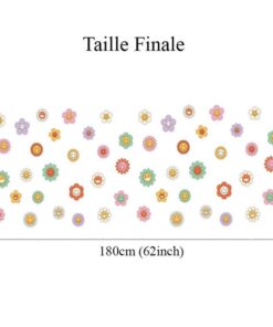 Stickers Chambre Fille - Fleurs Colorées