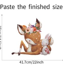 Stickers Faon et Lapin pour Chambre Bébé Stickers Faon et Lapin pour Chambre Bébé