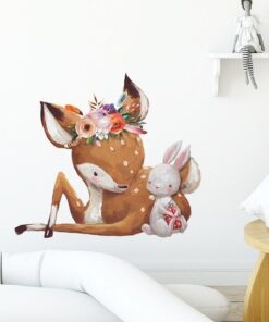 Alternative view of Stickers Faon et Lapin pour Chambre Bébé