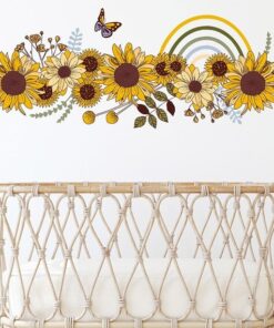 Stickers Chambre Fille - Fleurs Tournesols