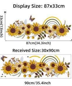 Stickers Chambre Fille - Fleurs Tournesols