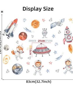 Stickers Chambre Garçon - Espace Univers Planètes Stickers Chambre Garçon - Espace Univers Planètes