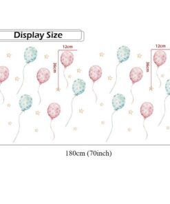 Stickers Chambre Fille - Ballons Roses et Bleus