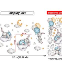 Stickers Lapin et Nuage