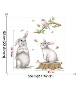 Stickers Lapin Arbre Stickers Lapin Arbre