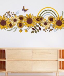 Stickers Chambre Fille - Fleurs Tournesols