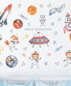 Stickers Chambre Garçon - Espace Univers Planètes Stickers Chambre Garçon - Espace Univers Planètes