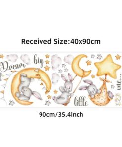 Stickers Chambre Bébé - Trio Animaux Lapins Stickers Chambre Bébé - Trio Animaux Lapins