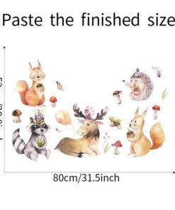 Stickers Chambre Bébé - Animaux de la Forêt Nature Stickers Chambre Bébé - Animaux de la Forêt Nature