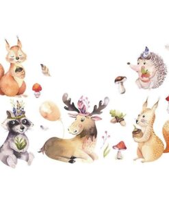 Stickers Chambre Bébé - Animaux de la Forêt Nature Stickers Chambre Bébé - Animaux de la Forêt Nature