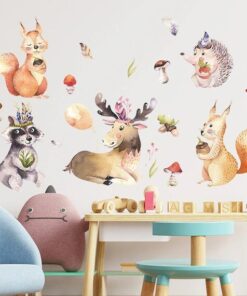 Alternative view of Stickers Chambre Bébé - Animaux de la Forêt Nature