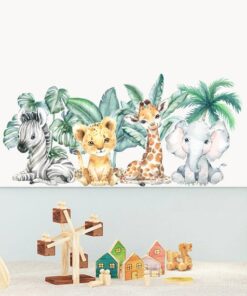 Alternative view of Stickers Chambre Bébé - Animaux de la Savane