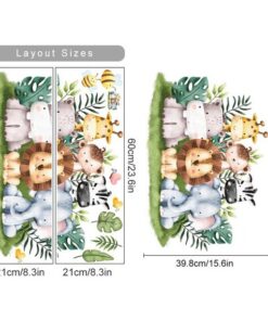 Alternative view of Stickers Chambre Bébé - Animaux de la Savane Jungle