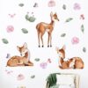 Stickers Chambre Fille - Biches en Forêt