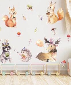 Stickers Chambre Bébé - Animaux de la Forêt Nature Stickers Chambre Bébé - Animaux de la Forêt Nature