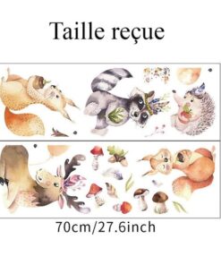 Stickers Chambre Bébé - Animaux de la Forêt Nature Stickers Chambre Bébé - Animaux de la Forêt Nature