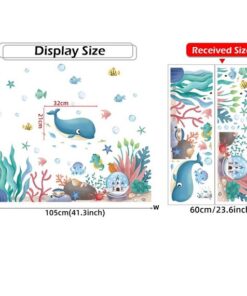 Stickers Chambre Bébé - Baleine dans la Mer Stickers Chambre Bébé - Baleine dans la Mer