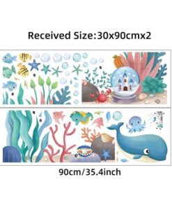 Stickers Chambre Bébé - Baleine dans la Mer Stickers Chambre Bébé - Baleine dans la Mer