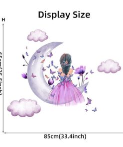 Alternative view of Stickers Fille Princesse