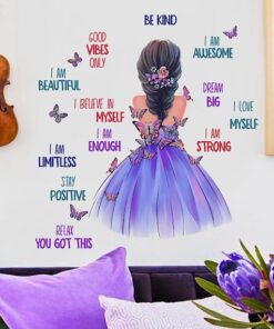 Stickers Chambre Fille - Princesse Adolescente