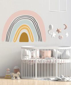 Stickers Chambre Bébé - Arc en ciel Fille