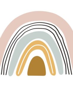 Stickers Chambre Bébé - Arc en ciel Fille
